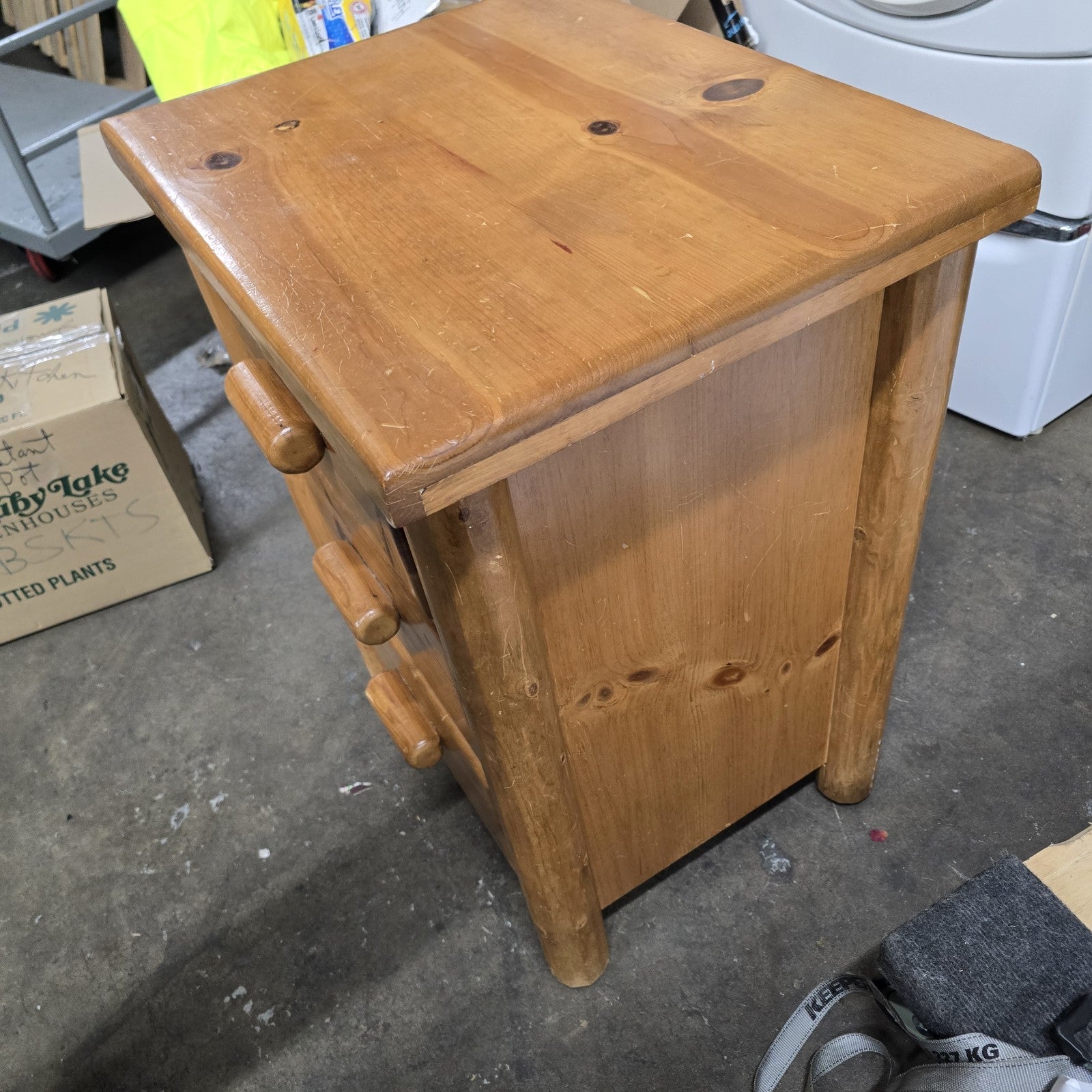Log Wood (CEDAR) Night Stand