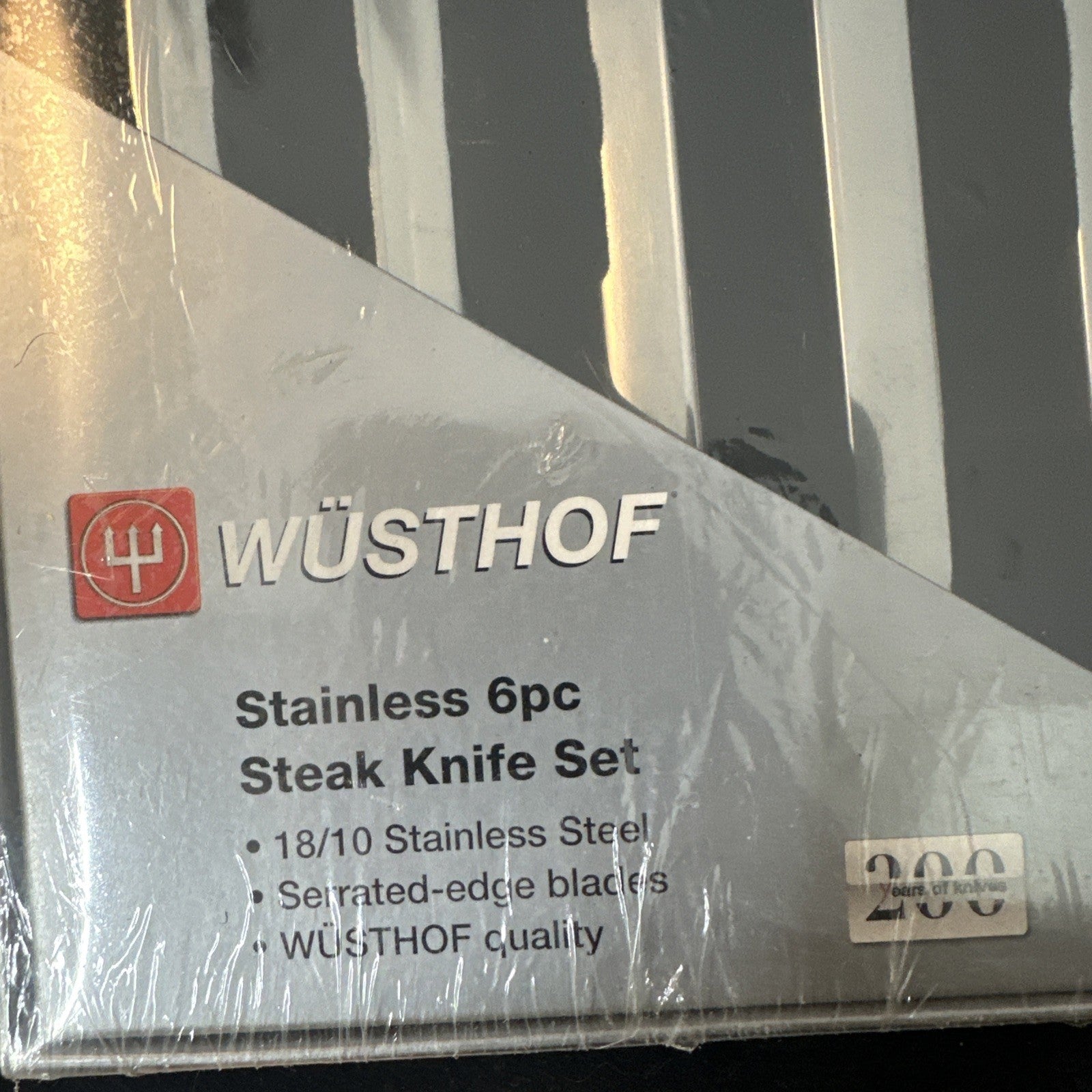 Wusthof Stainless 6pc Steak Knife Set New In Box 6C