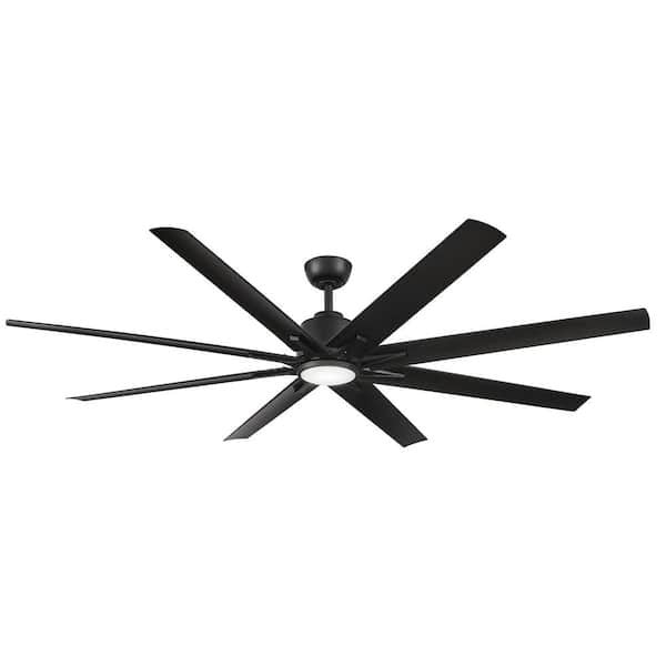 Kensgrove II 72 in. Smart Indoor/Outdoor Matte Black Ceiling Fan