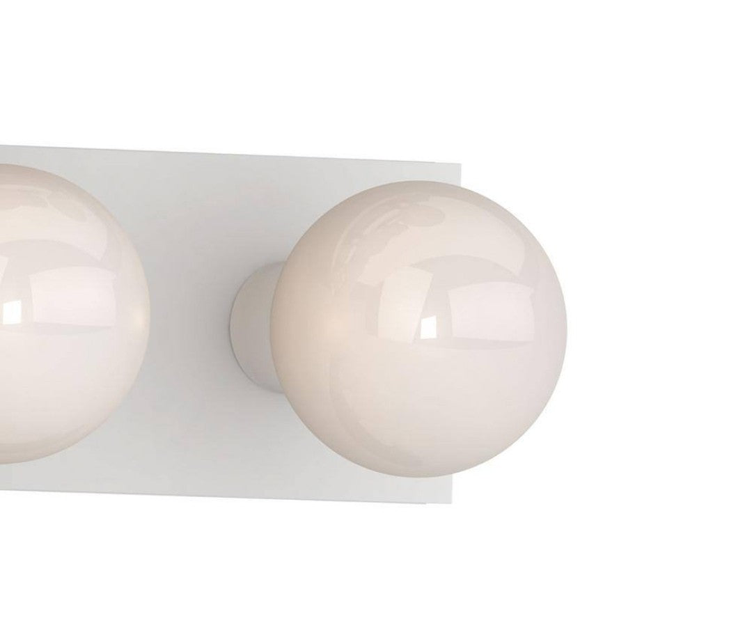6-Light Indoor White Movie Beauty Makeup Hollywood Bath or Vanity Light Bar 8C