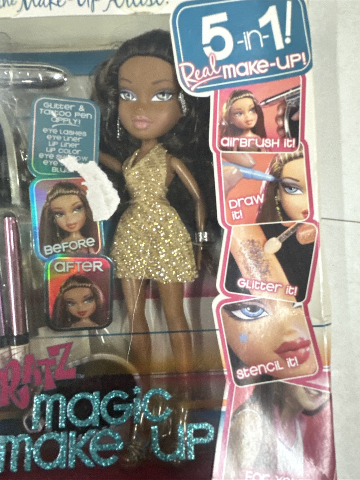 Bratz Magic Make Up Sasha Doll 5 in 1 Real Rare Original  2007 (7A)