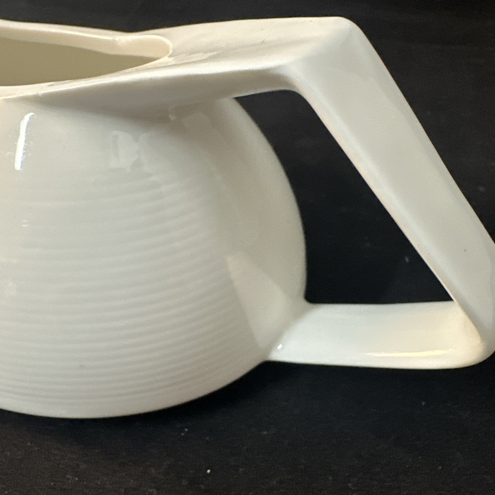 Bread + Butter (b+b) Creamer Open Top Low Profile Boat Milk Jug Porcelain 7b