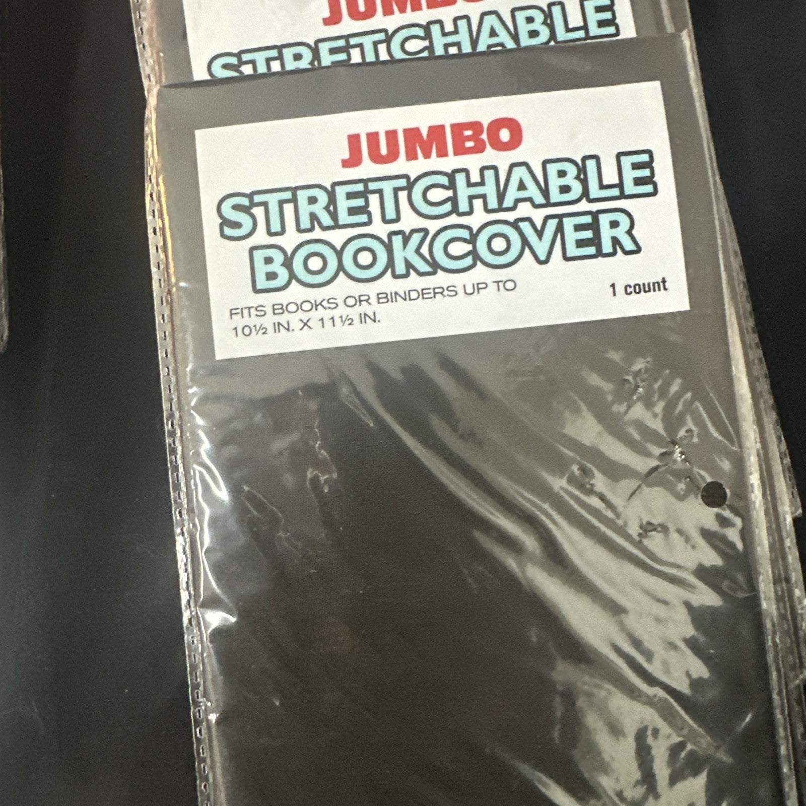 Jumbo Stretchable Bookcover 10.5in x 11.5in Reusable and Washable, Lot Of 25 9a