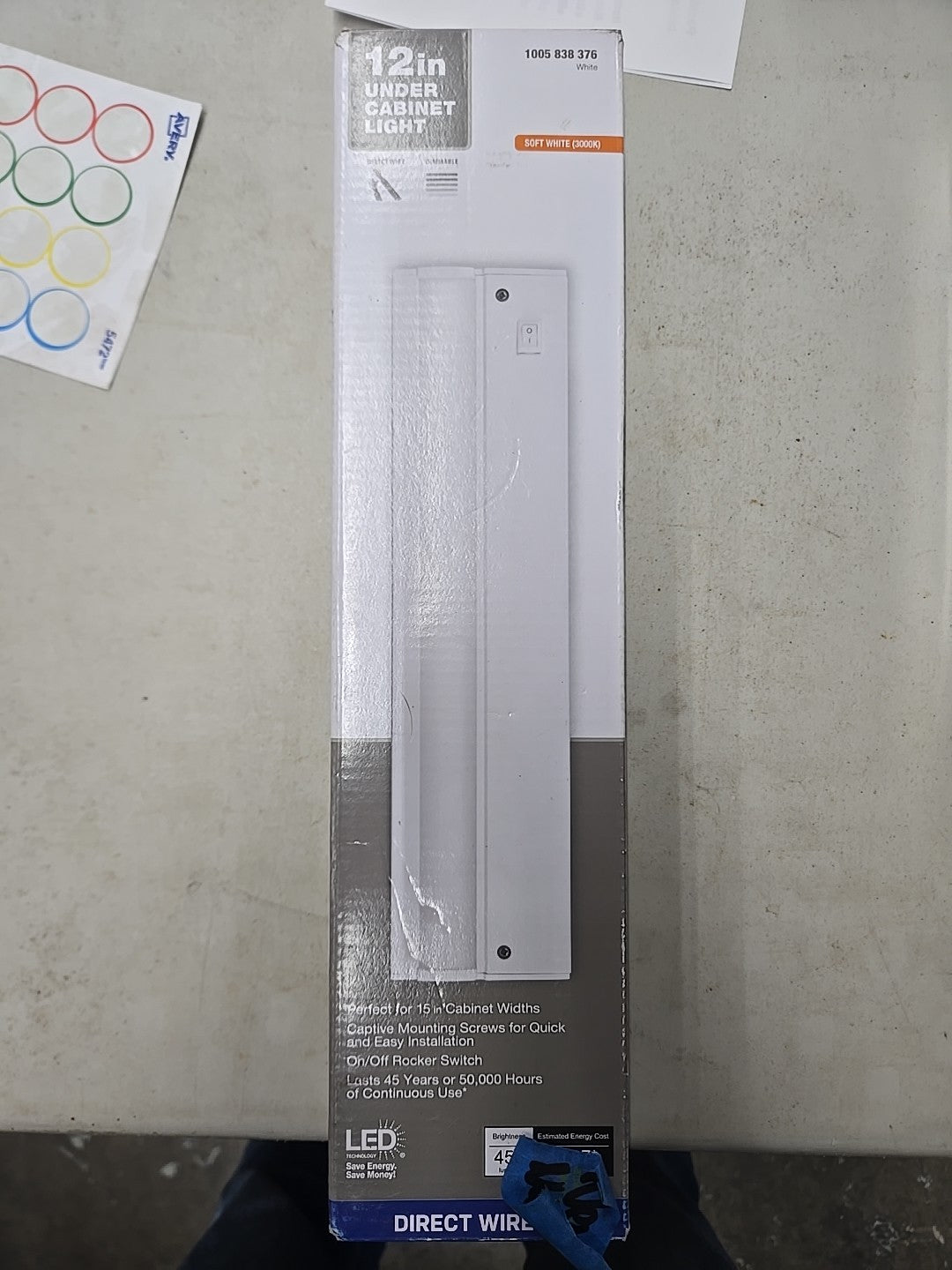 12in Under Cabinet Light 450 Lumens 5A