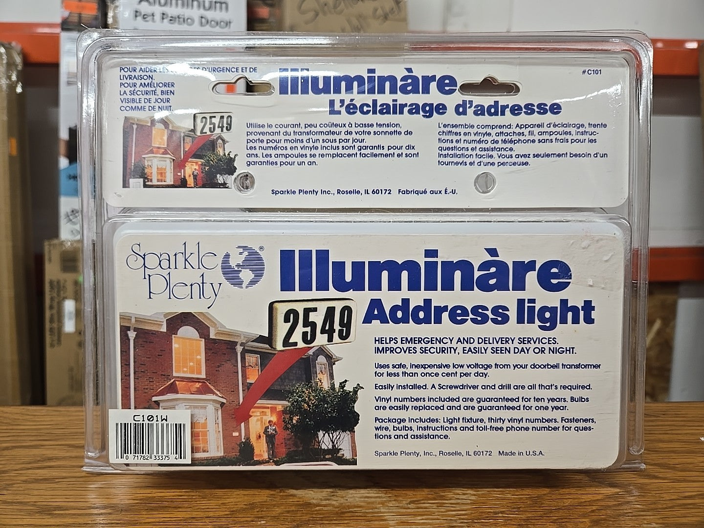 Sparkle Plenty Illuminare Address Light Number Sign 9.5" 5" (12B)