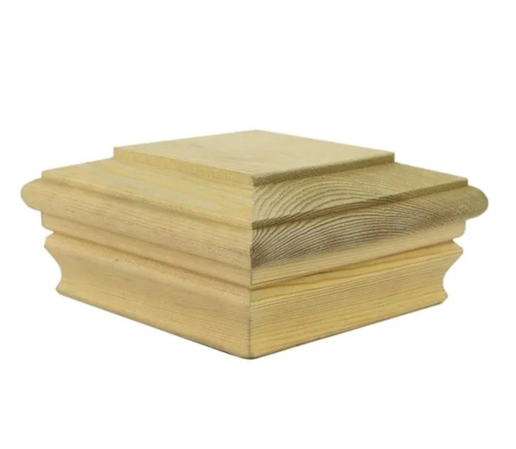 4 in. x 4 in. Newbury High Pyramid Pressure Treated Pine Post Cap