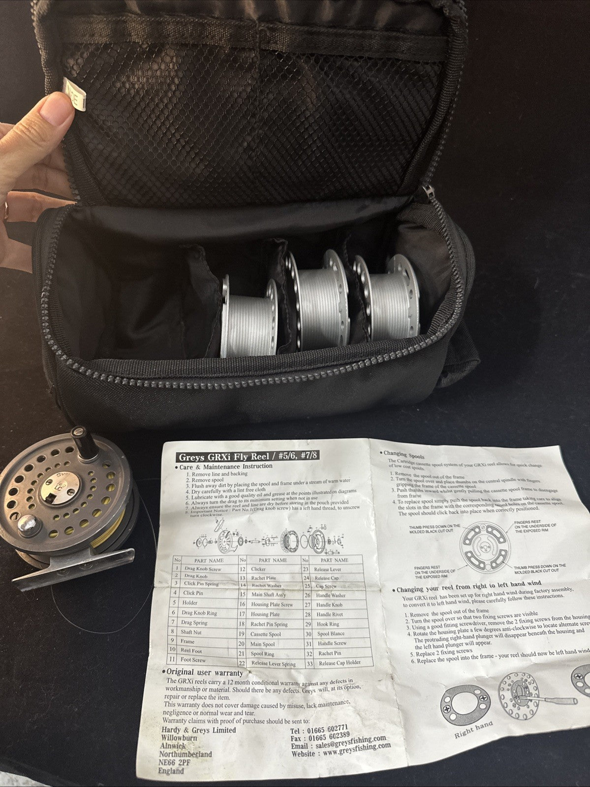 Greys GRXi Fly Reel With Case 6C