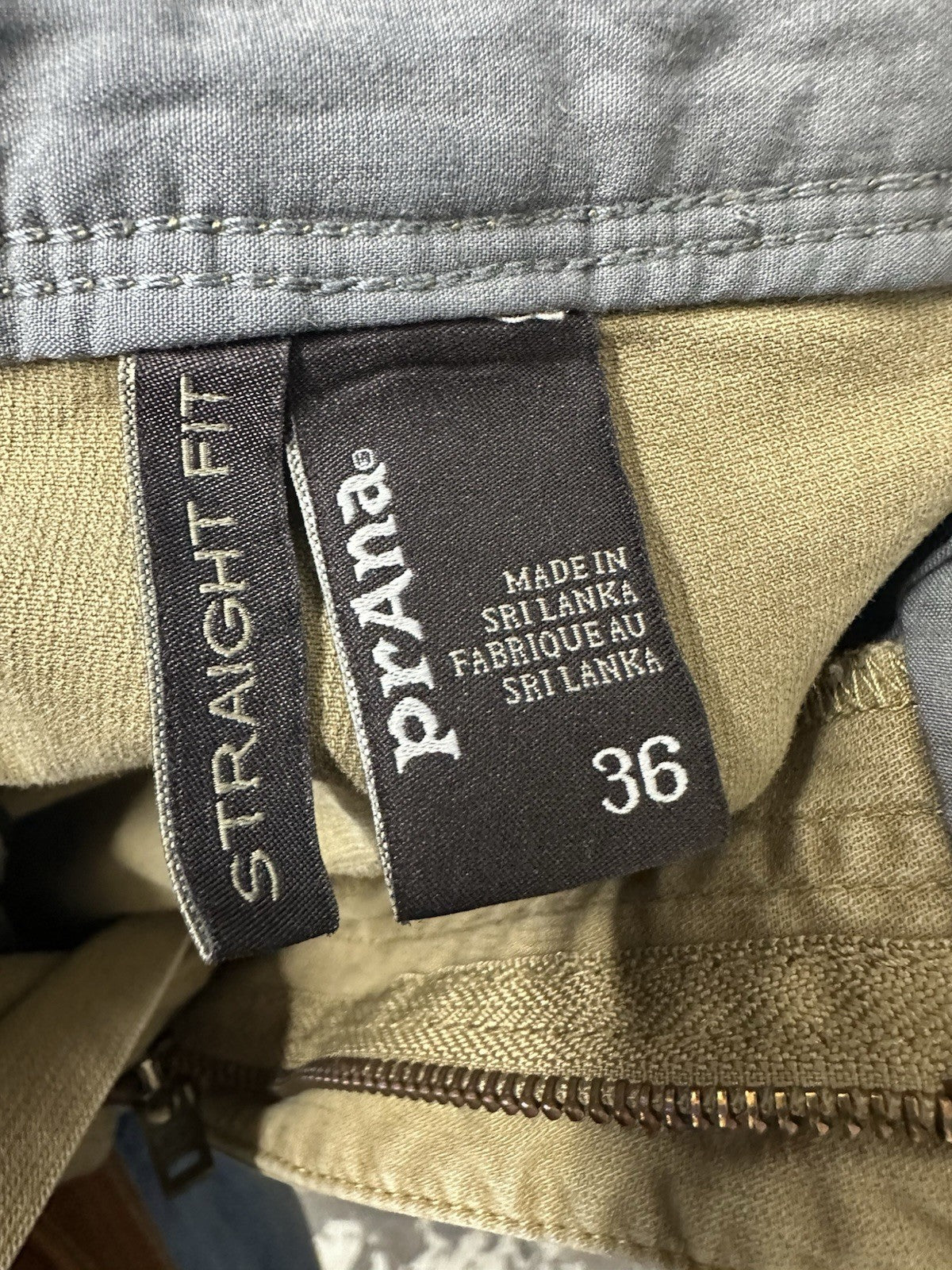 Men’s Prana Tan Straight Fit Size 36 Pants 0072