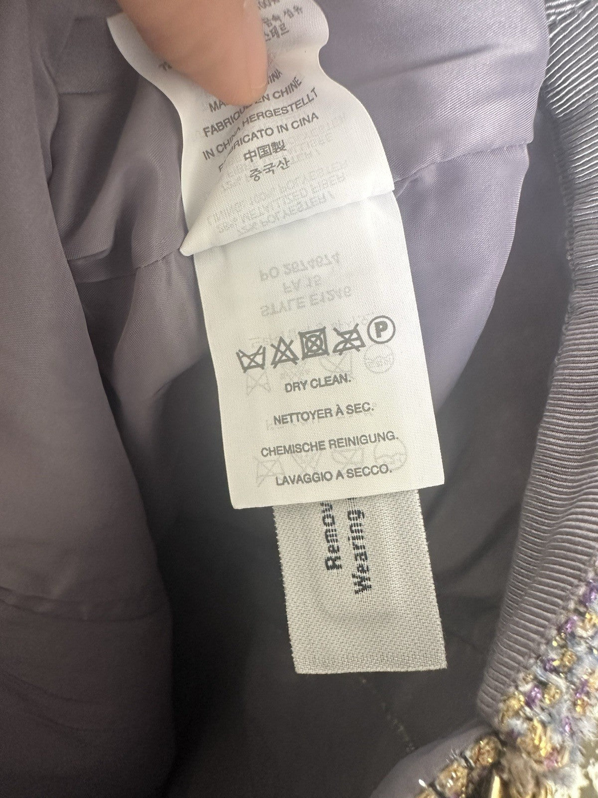 J. Crew Sz 6 Skirt Purple/Gold Pencil Skirt Full Side Front Zip Up (0073)