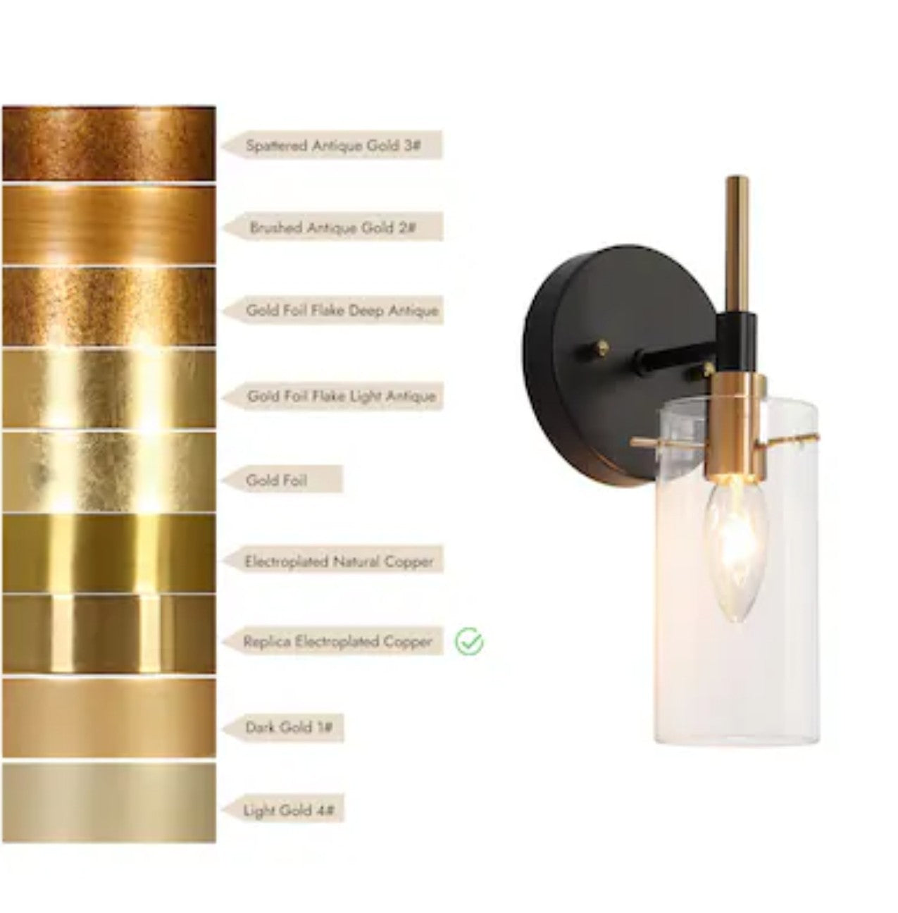 ZEVNI Lumigerda 4.7-in W 1 -Light Matte Black Wall Sconce Qty 2, 7A