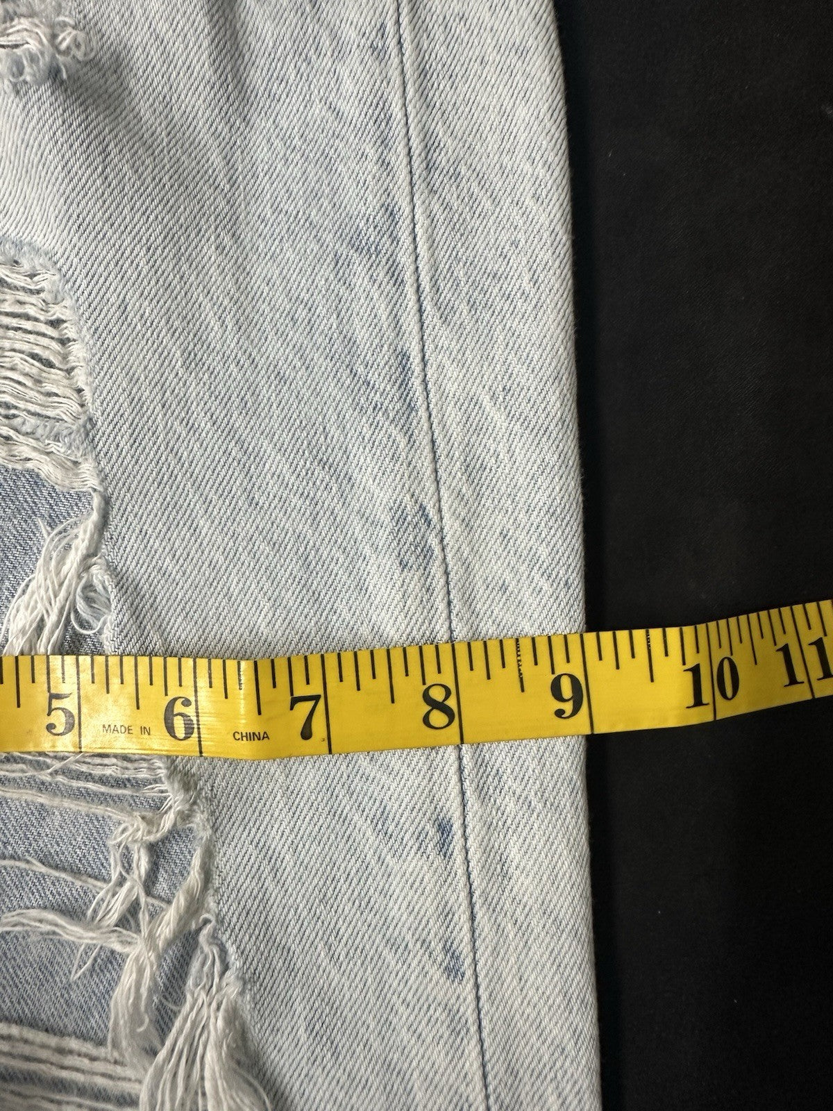 Aeropostale 80s Baggy Jeans Sz 00 Destroyed Distress Regular Light Wash (0021)