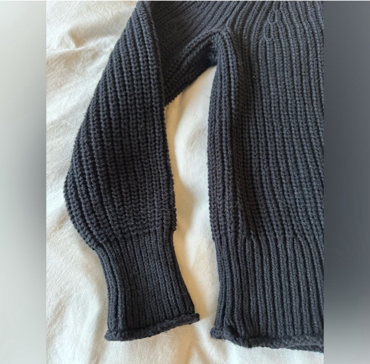 J.Crew black turtleneck chunky knit sweater Size XS Women’s (0058)