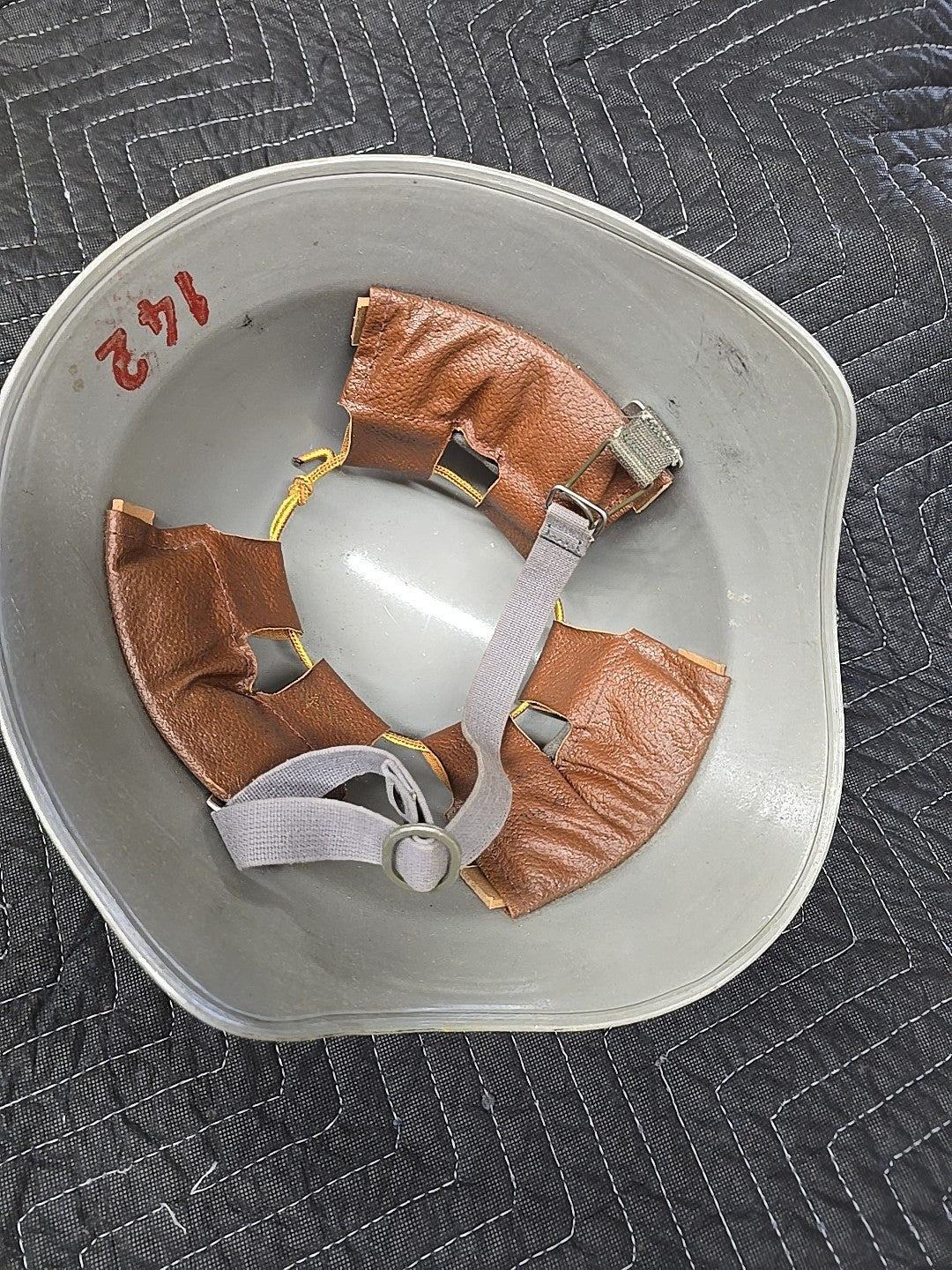 Vintage Yugoslavian Fireman Helmet Original Firefighters with Leather Interior