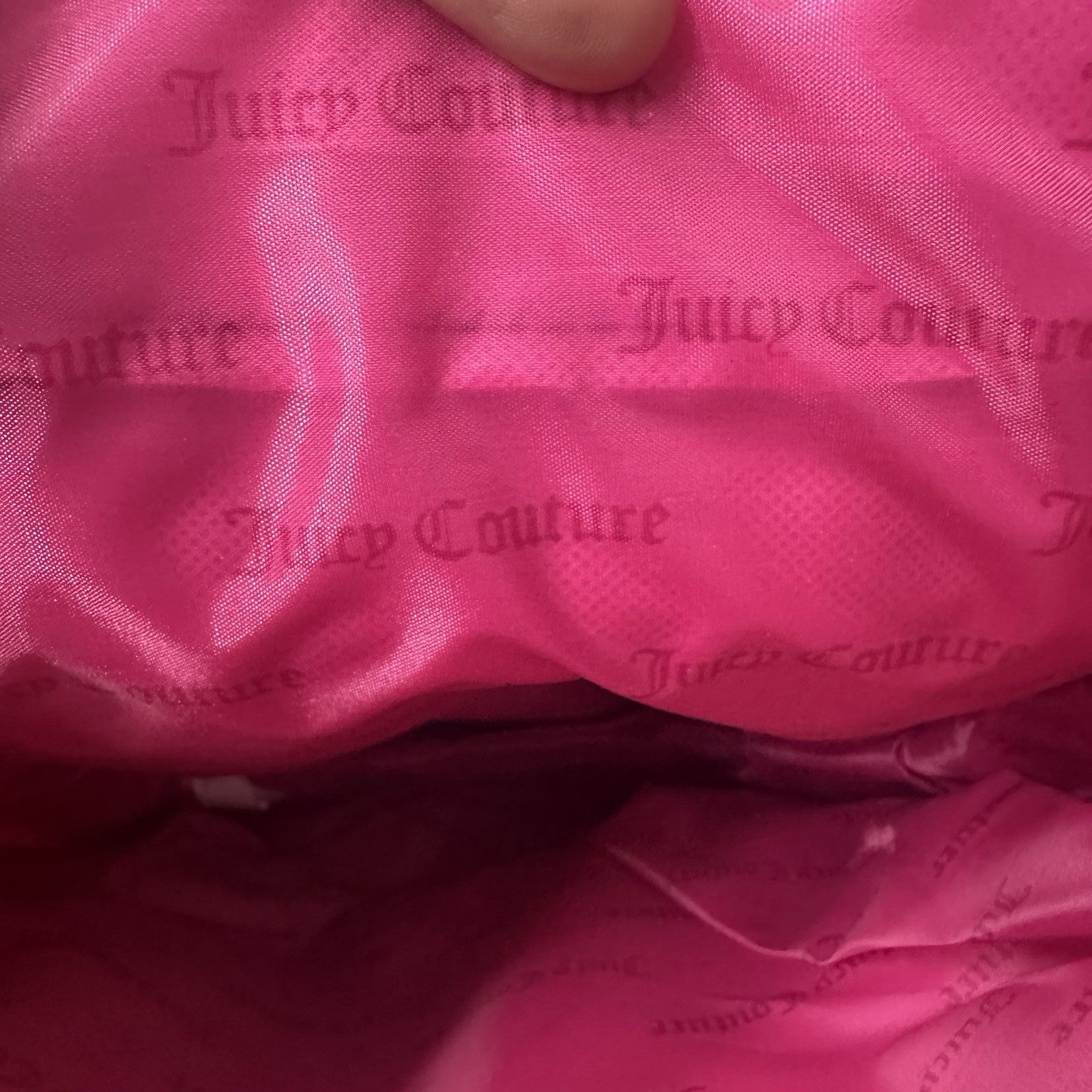 Juicy Couture Large Backpack in Black & Hot Pink with Gold Trim (4A)