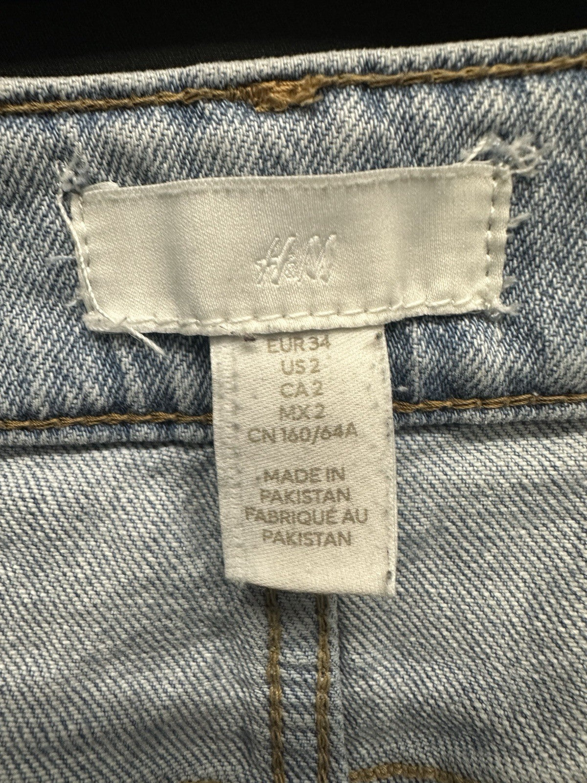 Women’s H&M High Rise Wide Leg Jeans US 2   (0009)