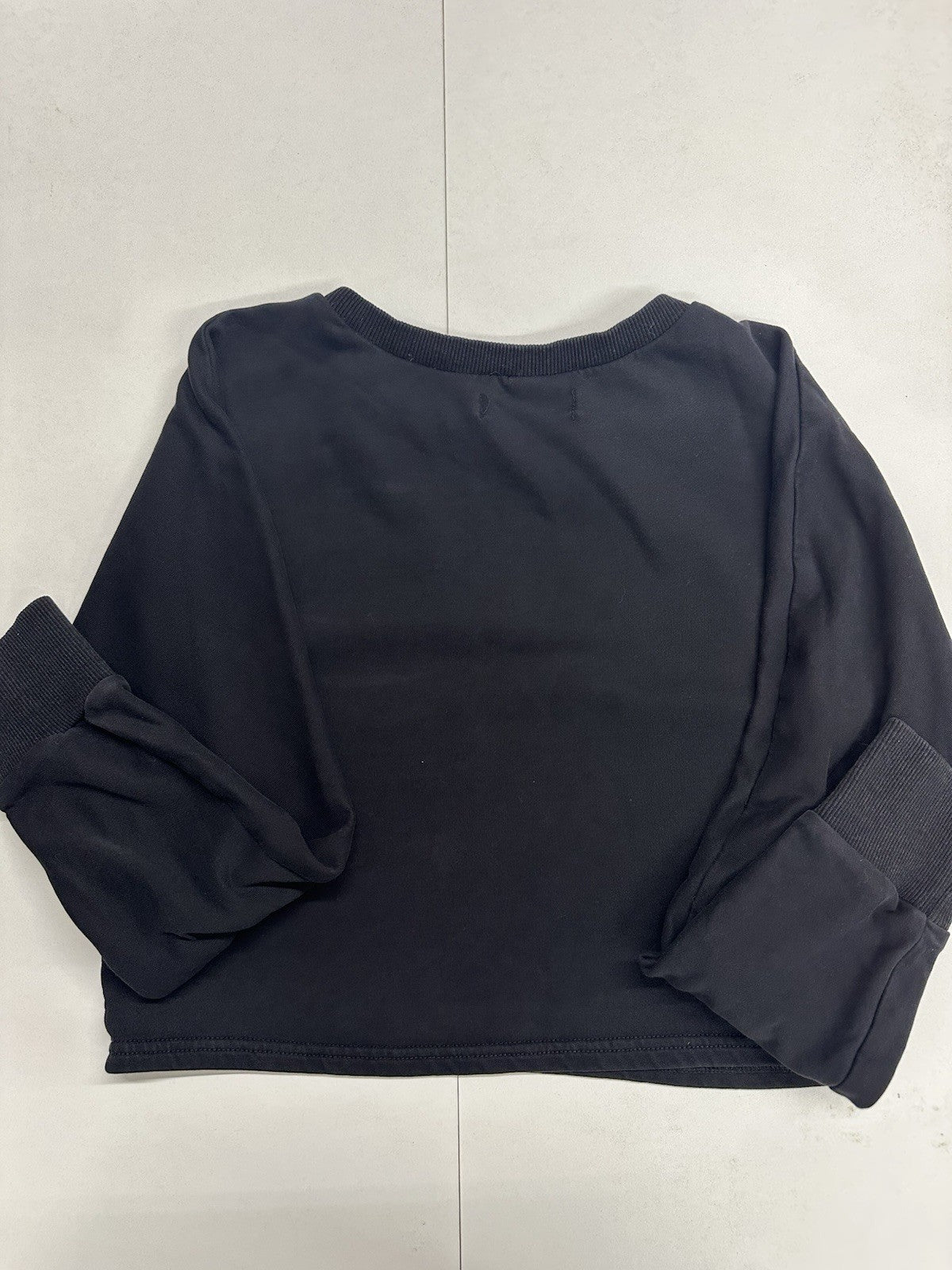 Women’s Zesica Small Black Crop Lightweight Basic Sweater