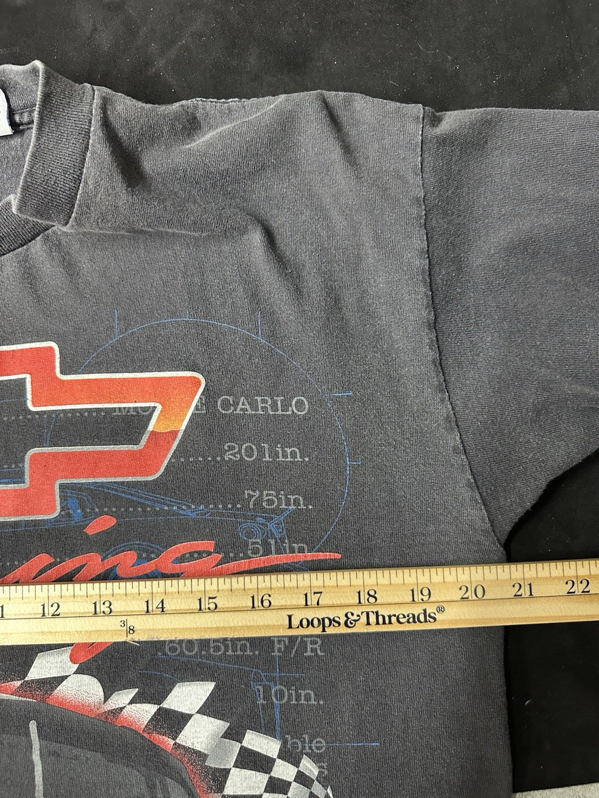 Vintage 90’s Chevy Racing Tee Shirt NASCAR Monte Carlo Large (1)