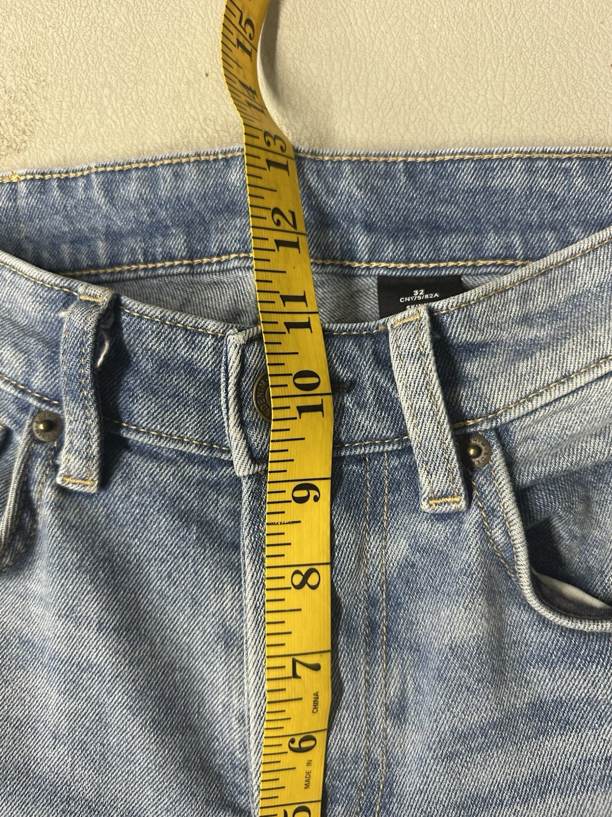 H&M &Denim Button Up Raw Hem Skinny US 32 Jeans (0044)