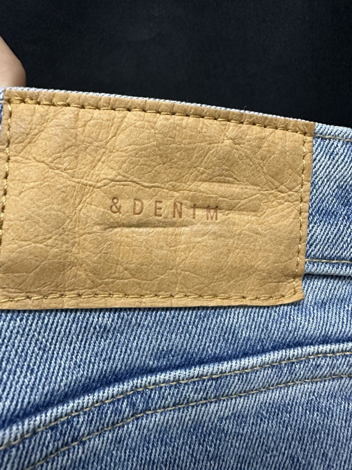H&M &Denim Button Up Raw Hem Skinny US 32 Jeans (0044)