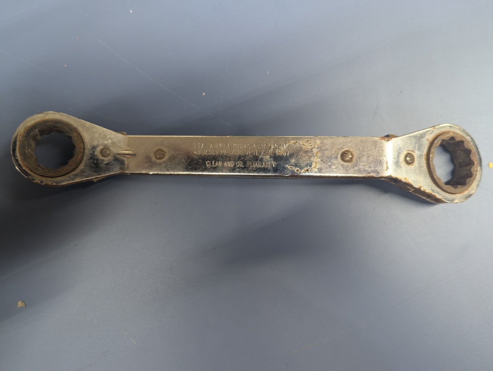 Craftsman Tools USA 43365 Offset Box End Ratchet 12pt Wrench 11/16" & 7/8" (8c)