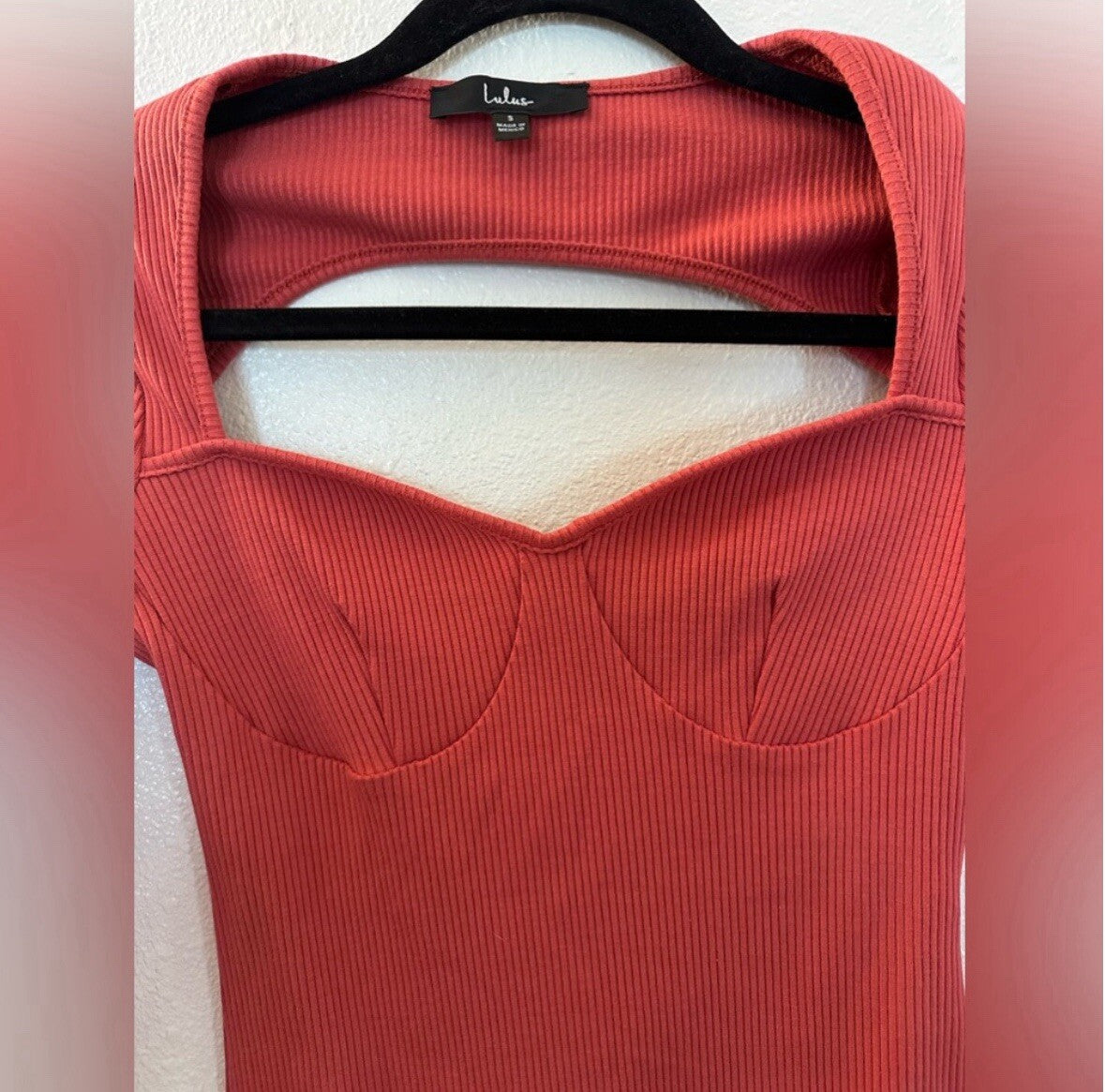 Lulus Rust Bodysuit Long Sleeve Size Small. 4.2