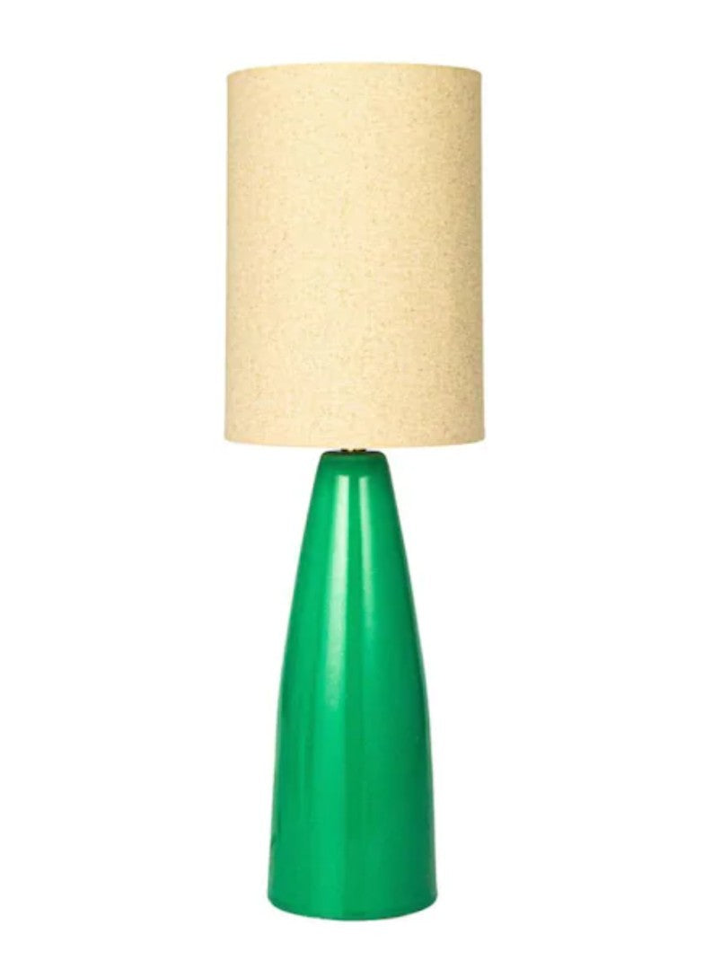 Bloomingville 27.56 in. Reactive Glaze Green Ceramic Table Lamp 12B