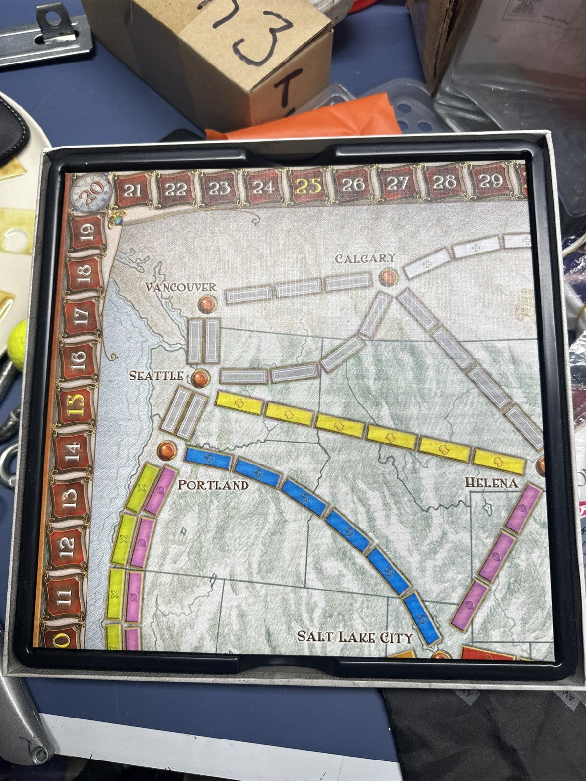 Ticket To Ride By Alan R Moon Antique Vintage Board Game 2c