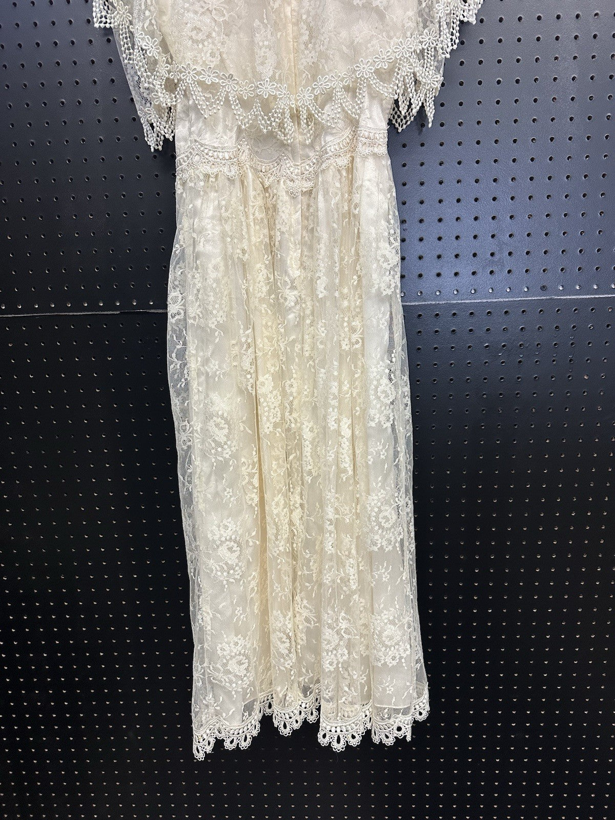 Vintage Jessica McClintock Dress Bridal Lace Wedding Fairy Size Size 6