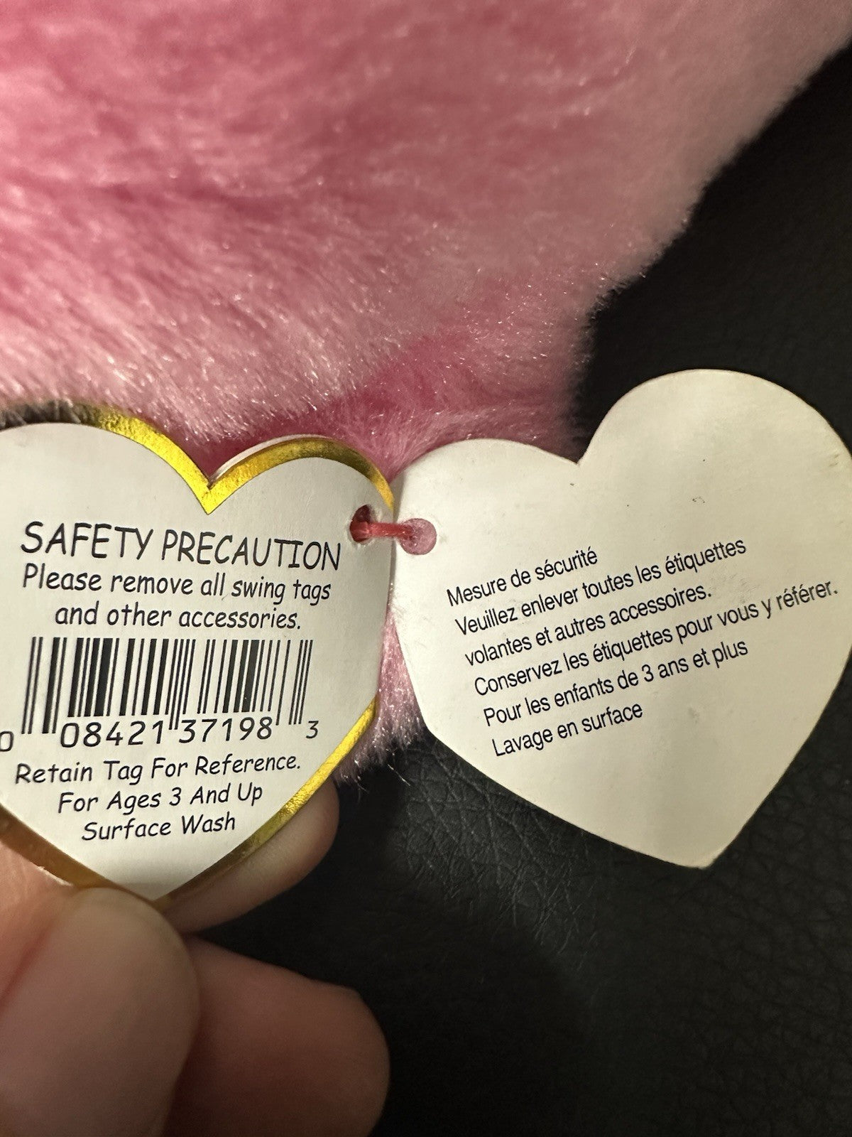 TY Beanie Boos 6" PIERRE Pink Seal Plush Stuffed Animal Toy MWMTs Ty Heart Tags
