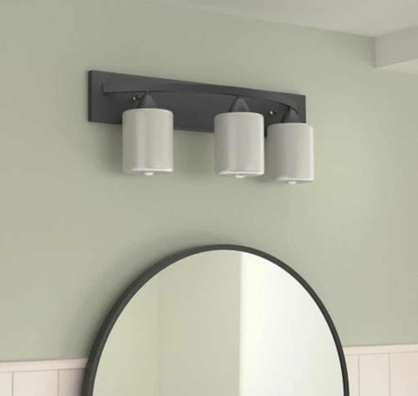 Bathroom Light Fixtures - Oil-Rubbed Matte Black Vanity Lights with Modern