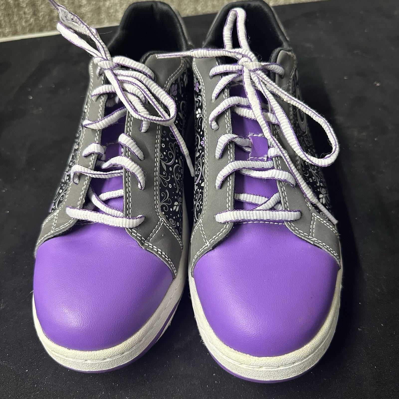 DEXTER Women Liana Bowling Shoes Sneakers Sz 8.5 M Lilac White Purple 12c
