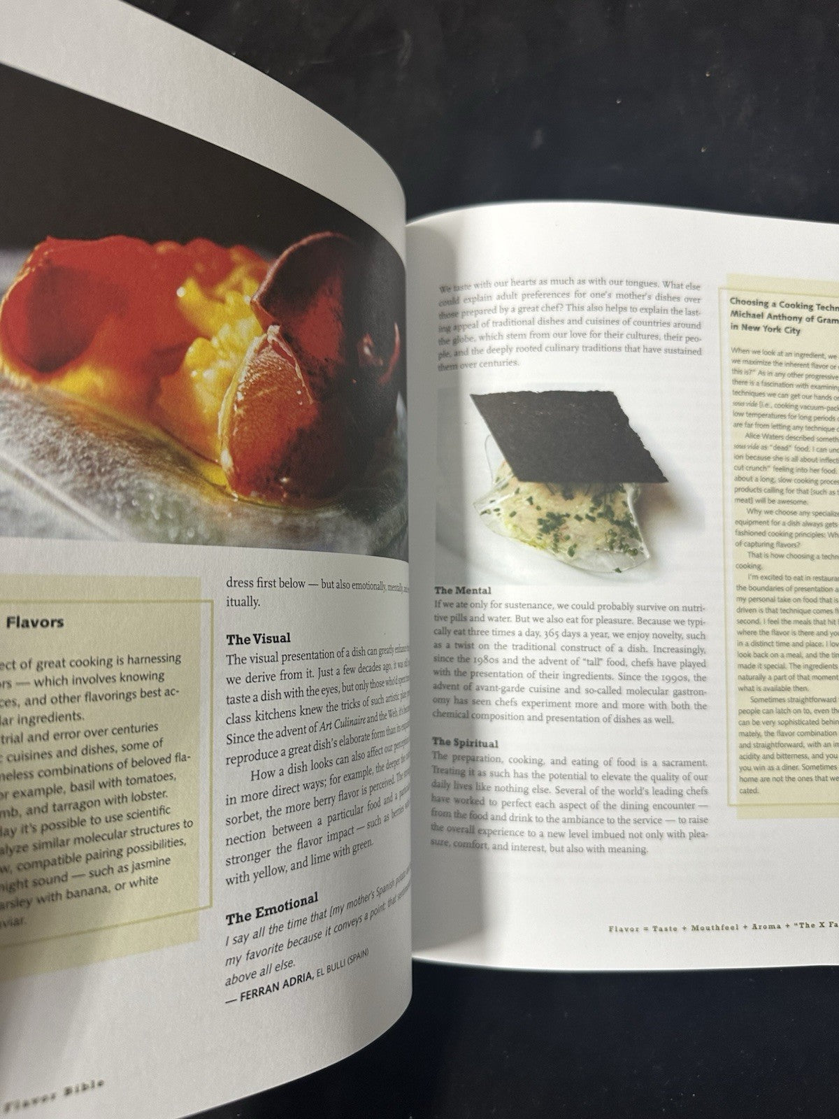 The Flavor Bible, Hardcover book, by Andrew Dornenburg, K. Page 10C