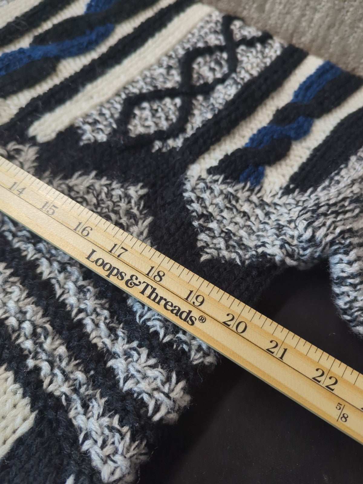 Vintage J.T. Beckett Sweater Mens L Chunky Knit Stretch Loose Knit 90’s