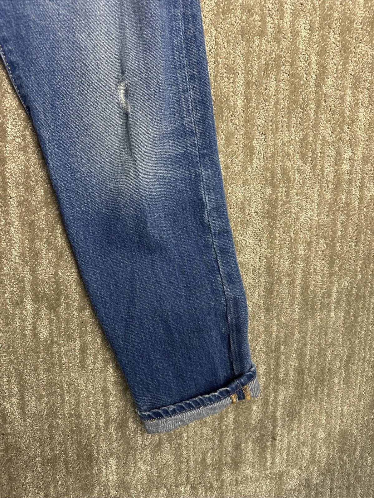 Levi's 501 Women's Straight Leg Button Fly Blue Denim Jeans w25 L30   (2.1)