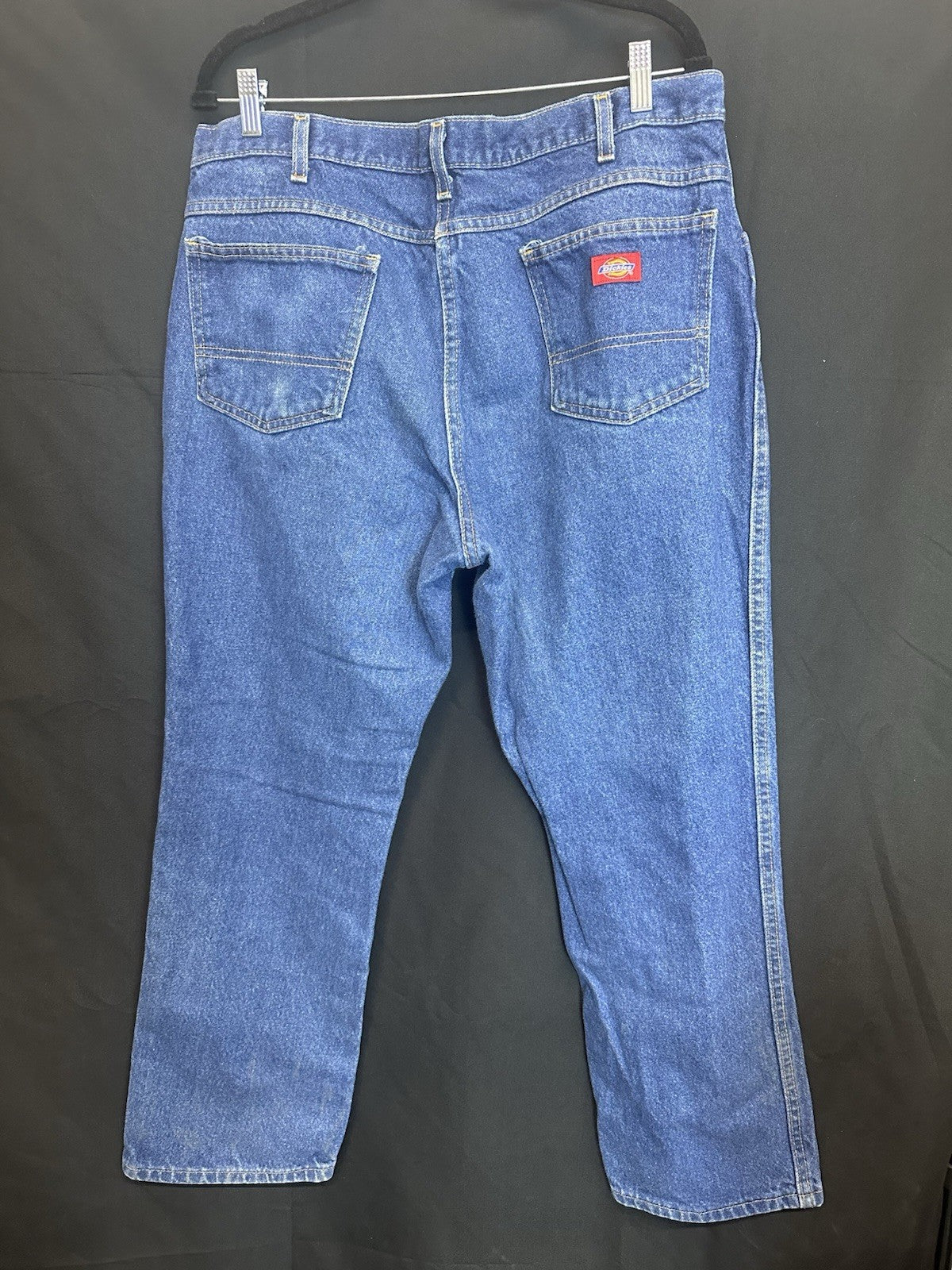 Dickies Jeans Men 38x30 Blue Casual Straight Workwear Pants (0066)
