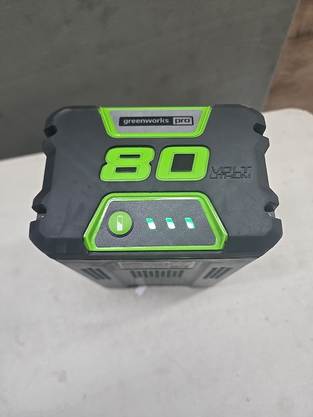 Greenworks Pro Genuine Original 80 Volt 2 Amp Lithium Ion Battery BAB726 10B