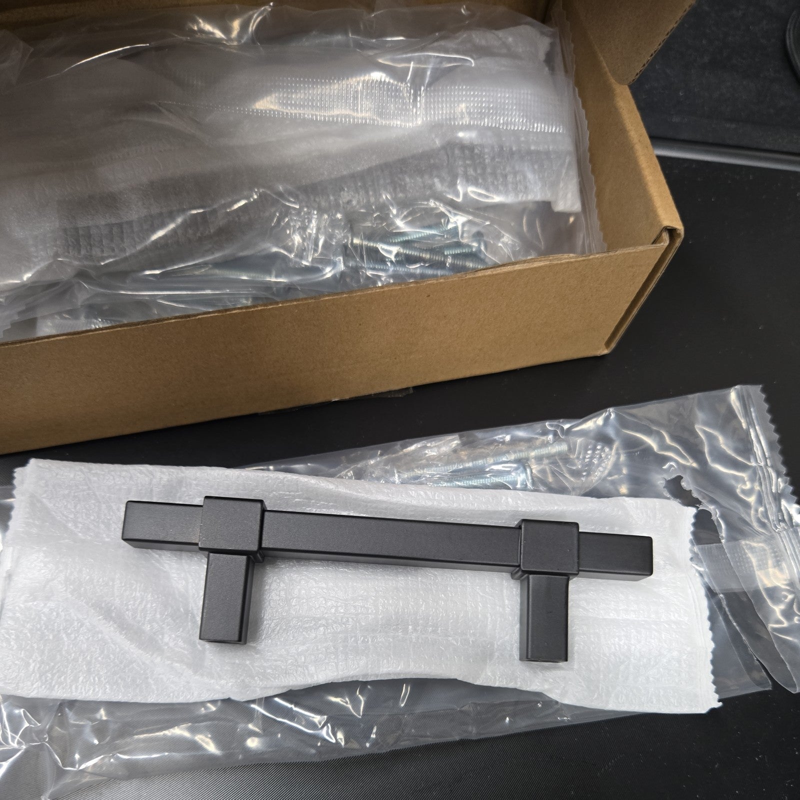 12 Pack Black Cabinet Handles 5 Inch Kitchen Hardware Handles for Dresser 8A