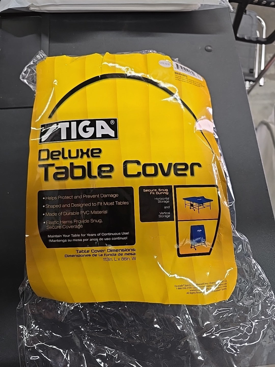 Stiga Table Tennis Ping Pong Accessories T1585 Tennis Table Cover 9A