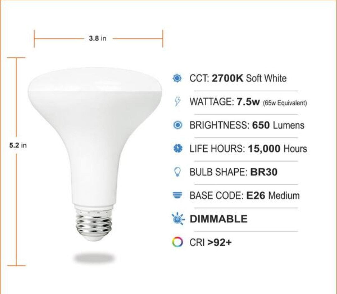 65W Equivalent Flood Light Contractor Pro Pack LED Bulb Soft White (48-Pack) 17A