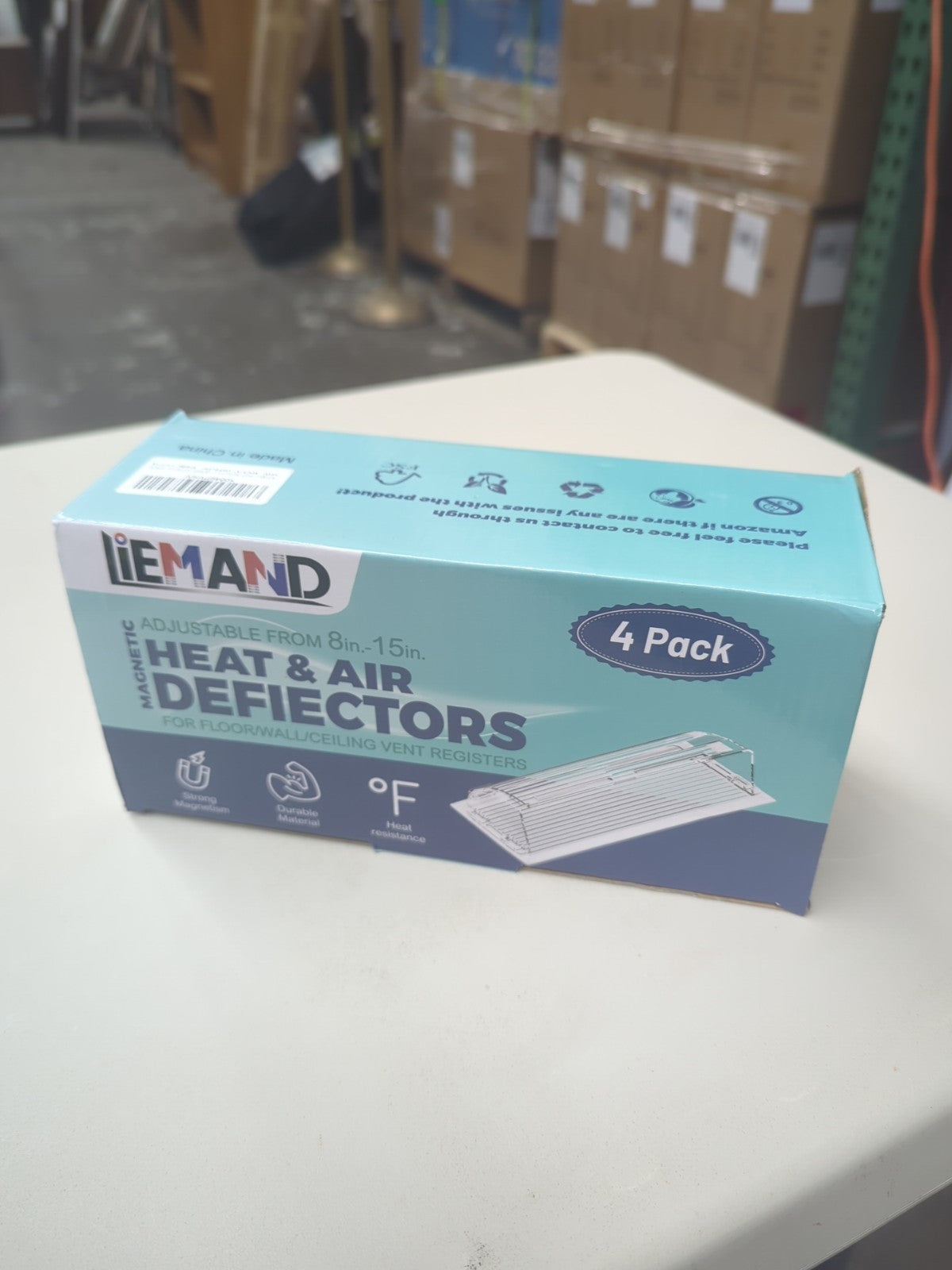 4-pack of LIEMAND Magnetic Heat & Air Vent Deflectors 19A