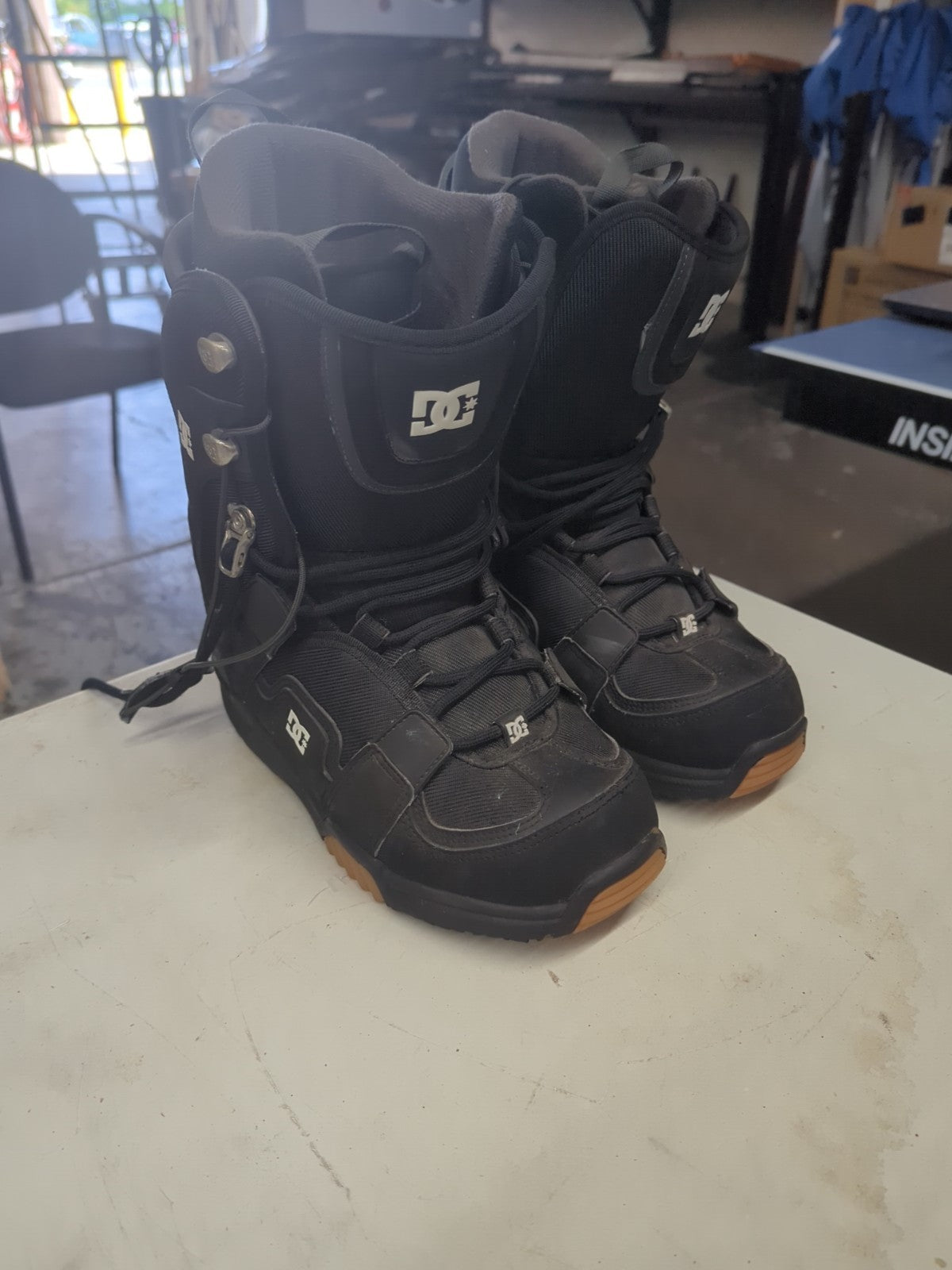DC Phase Black Heavy Duty Lace-up Snowboard Boots Men's US Size 8 9A