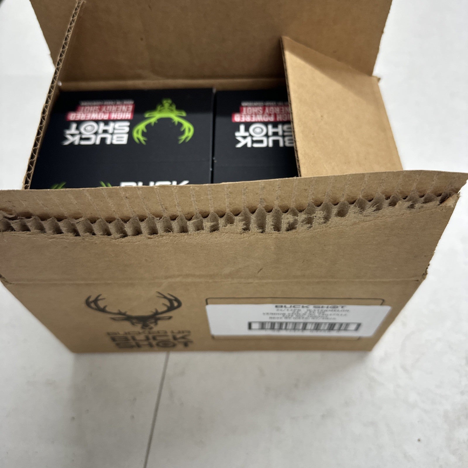 Bucked Up Buck Shot Energy Shot, Watermelon- Quantity 12