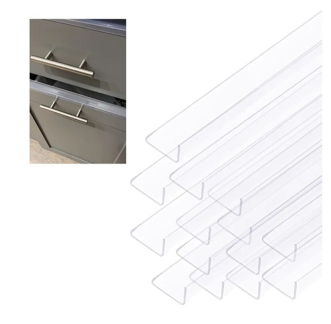 16 pcs Plastic Edge Guard 16.5” Plastic Slip On Cabinet Door Protector 19A