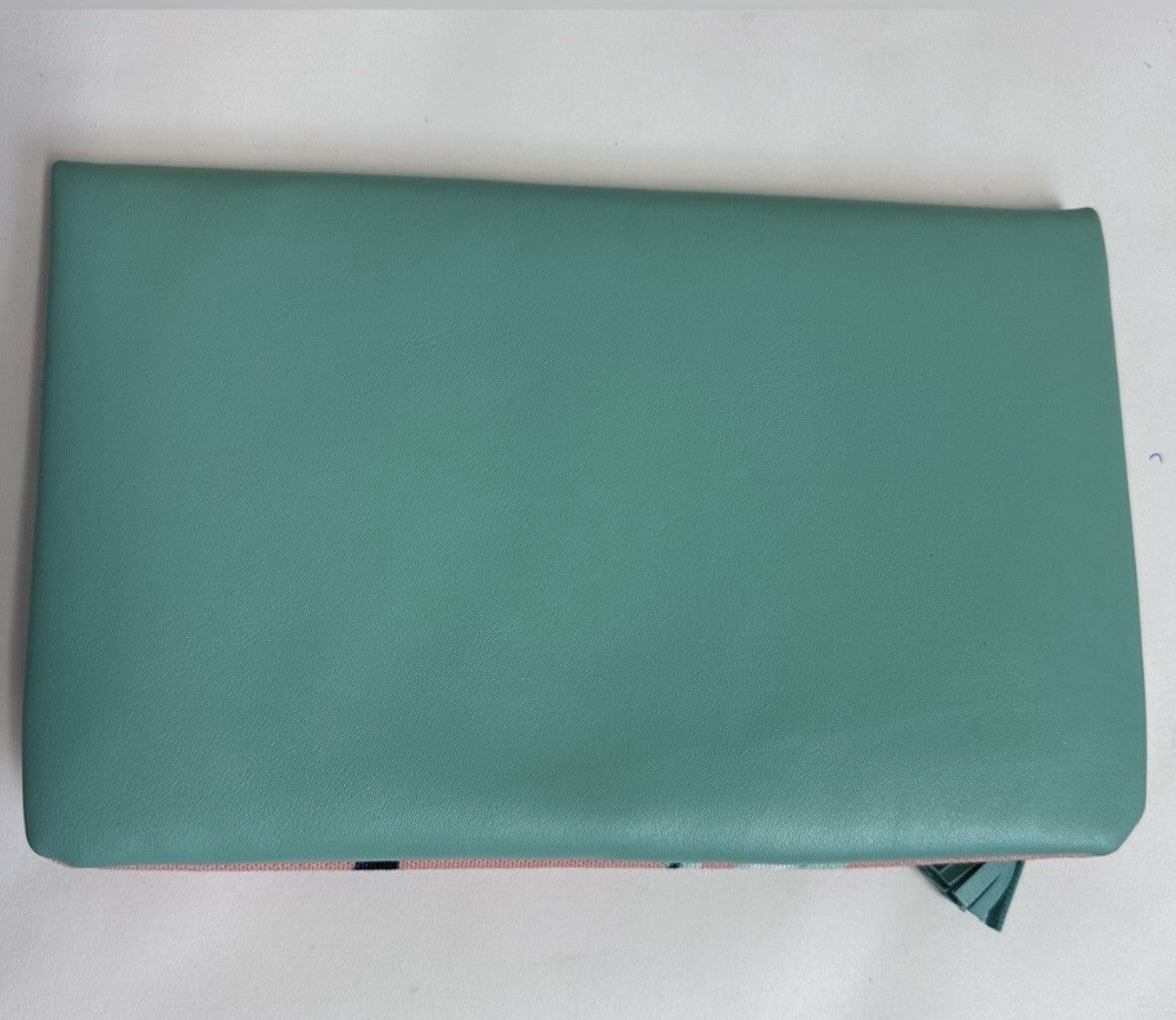 Rachel Pally-  Reversible Clutch Bag Purse -Tropical Floral Coral Turquoise New