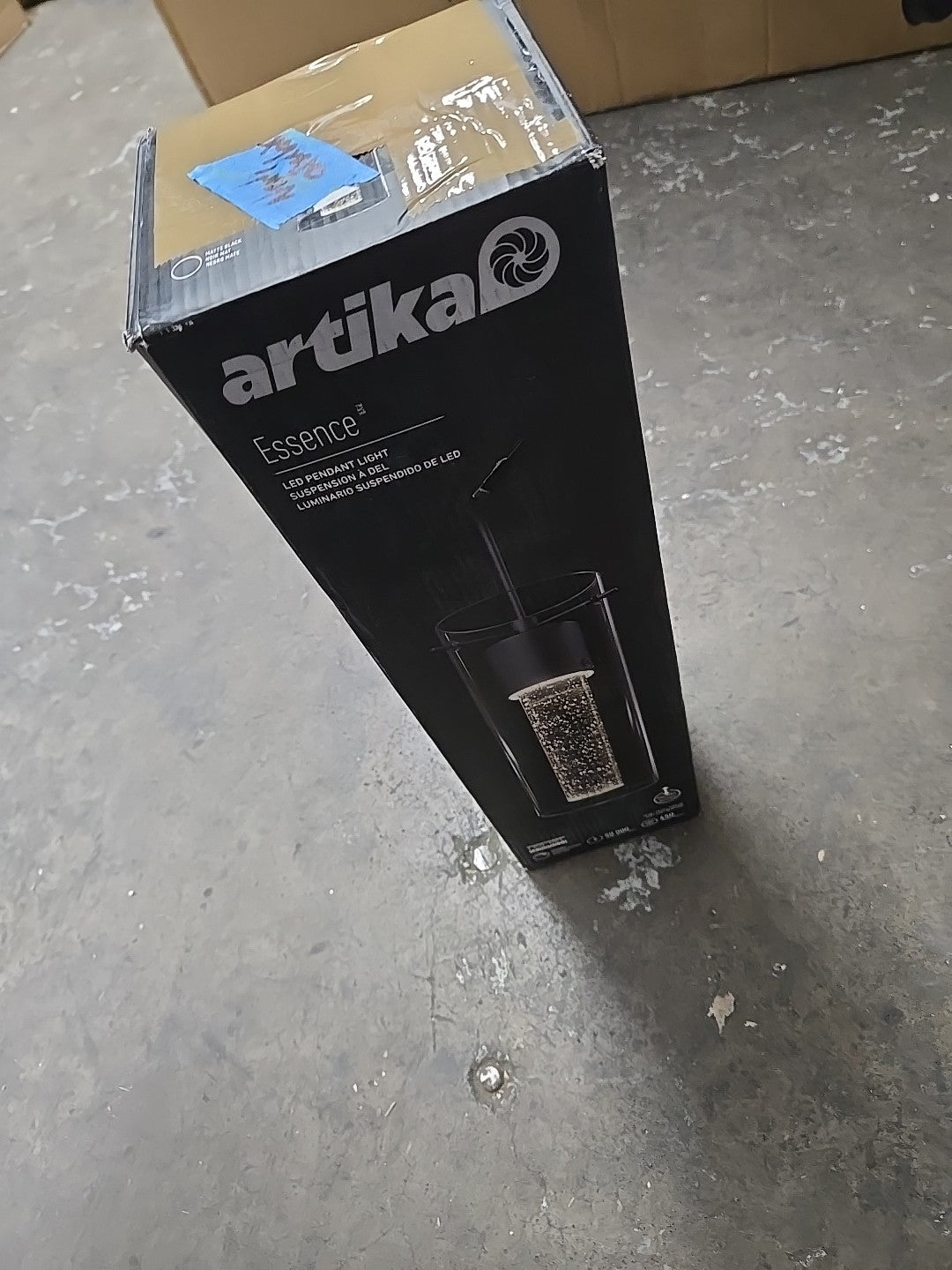 Artika Essence 8.5-Watt 1-Light Matte Black  LED Pendant Light 12-B