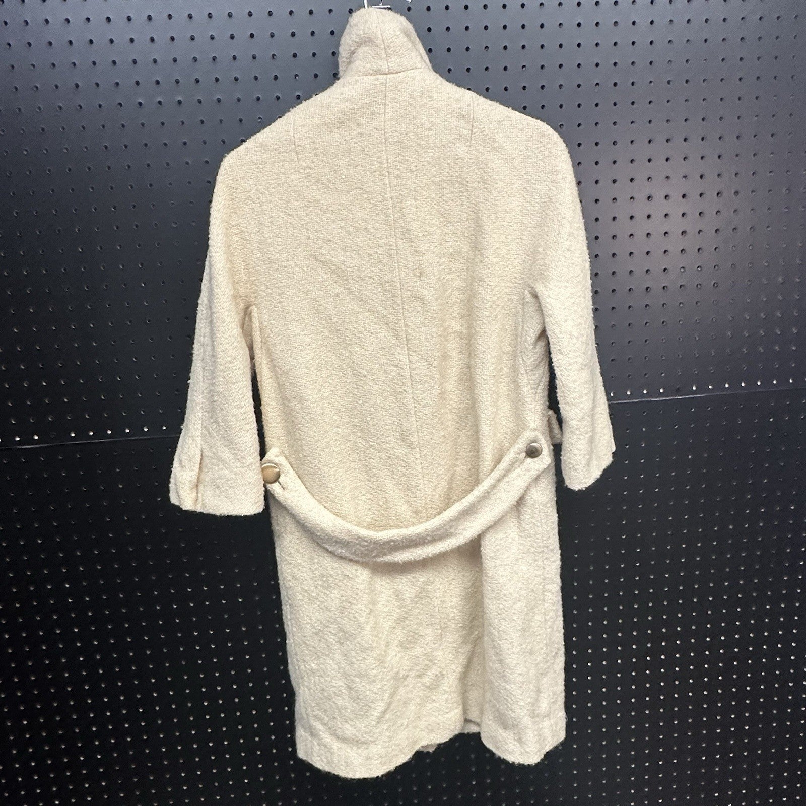 Women’s Vintage Charlotte Coat’s Peacoat  3/4 Sleeve Cream XS Union Label