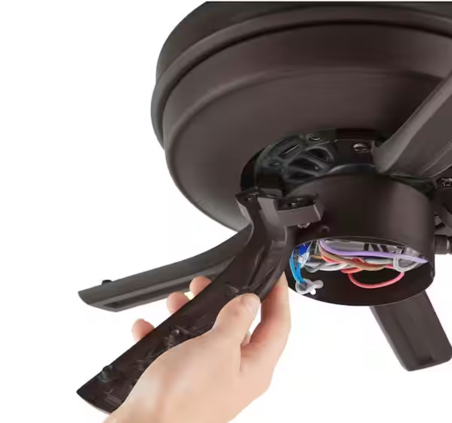 Hampton Bay Sinclair II 44 in. Indoor Oil Rubbed Bronze LED Ceiling Fan 20A