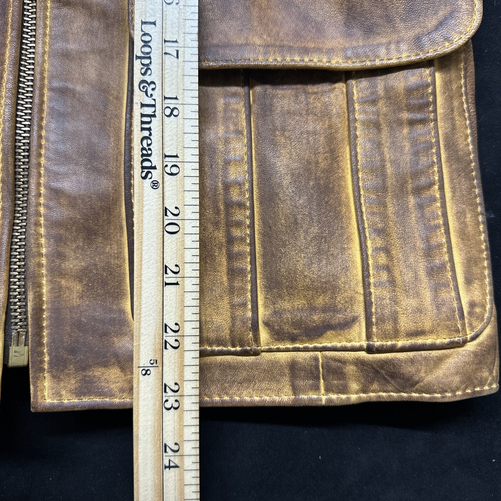 Women’s Santa Fe Leather Compay Jacket  Size 36 Made In USA 0088