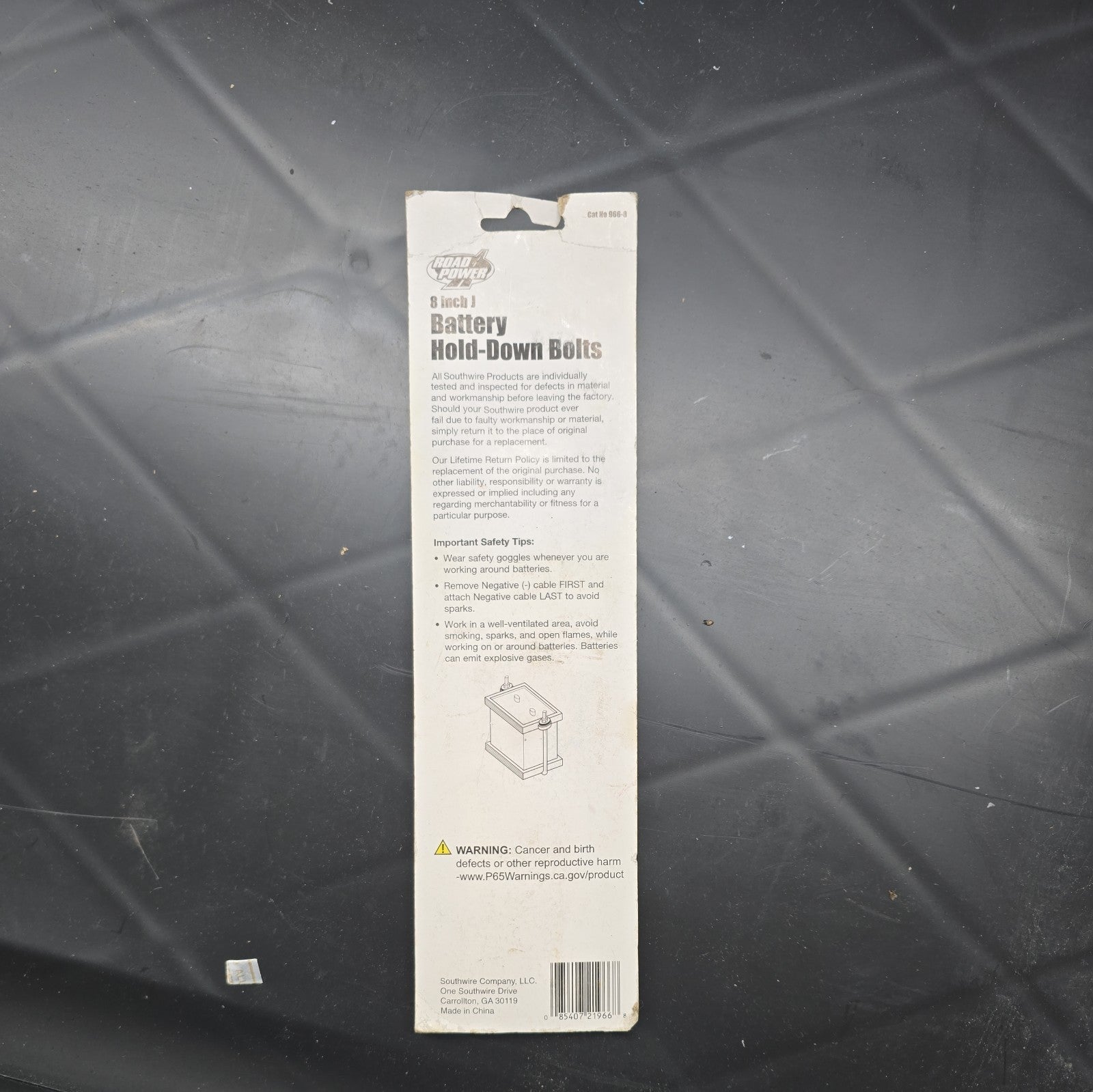 Road Power 8” J-Bolts Hold-Down Anchors for Batteries & Trays Heavy Duty 8c