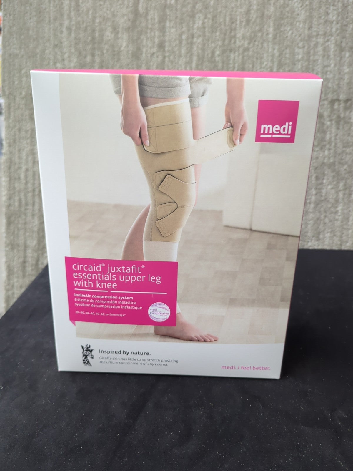 Medi Circaid JuxtaFit Essentials Upper Leg W/Knee Right, Large, 55cm 6B